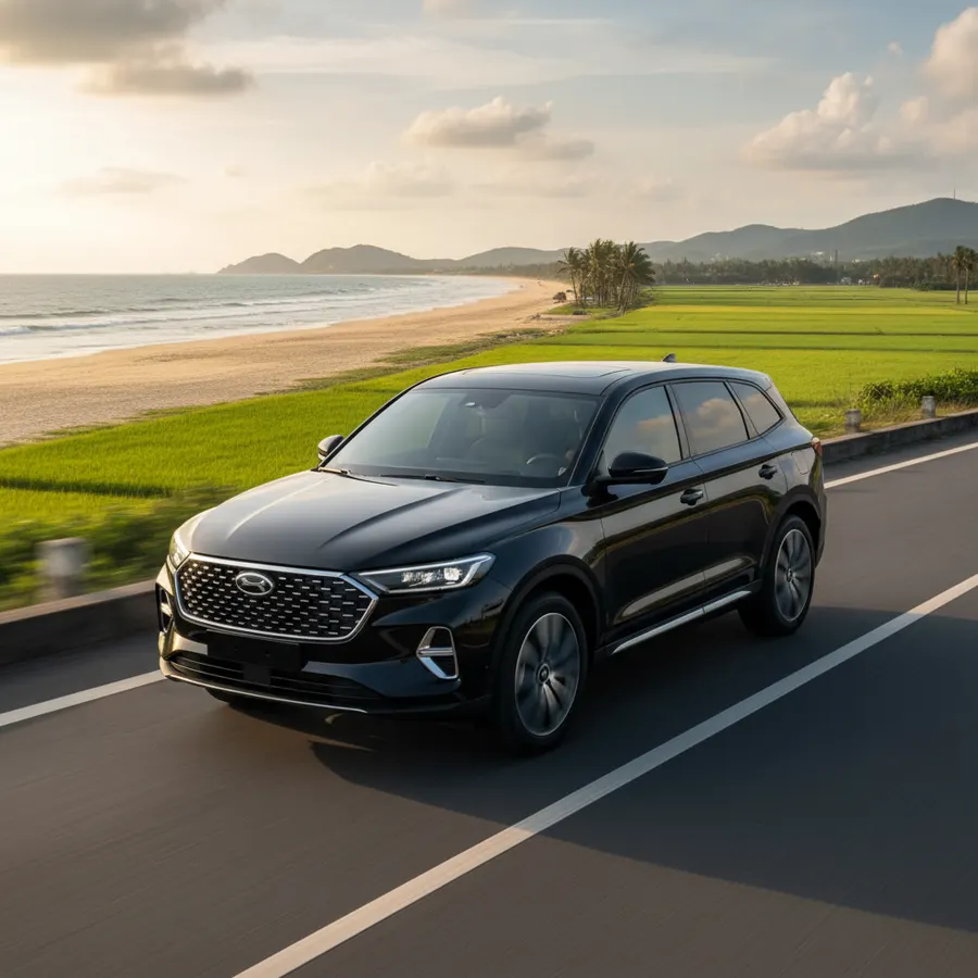 Spacious 7-seater SUV private car with reliable, trusted and professional drivers ideal for family trips