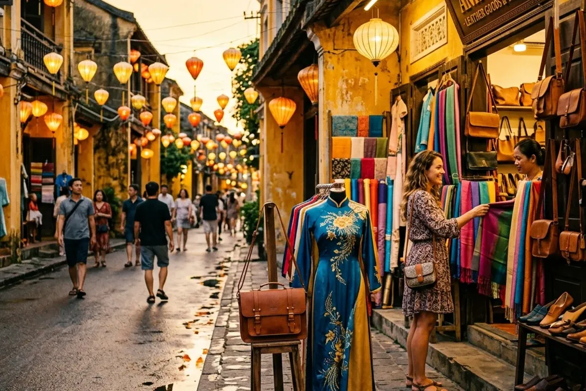 Hướng Dẫn Mua Sắm Hội An 2026: Đồ Da, May Đo và Quà Lưu Niệm