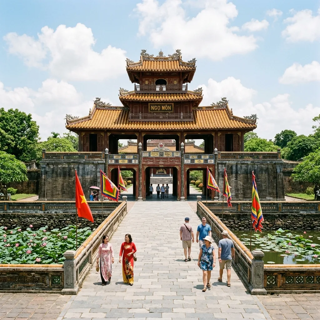 Hue Imperial Citadel heritage monument suitable for a combined sightseeing stop