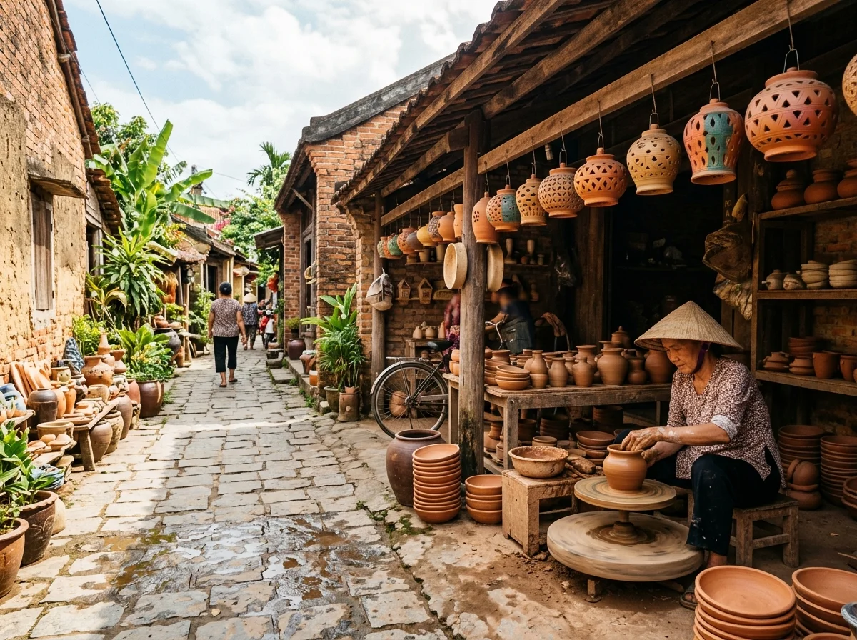 Tham quan làng gốm Thanh Hà và làng rau Trà Quế bằng xe riêng nửa ngày