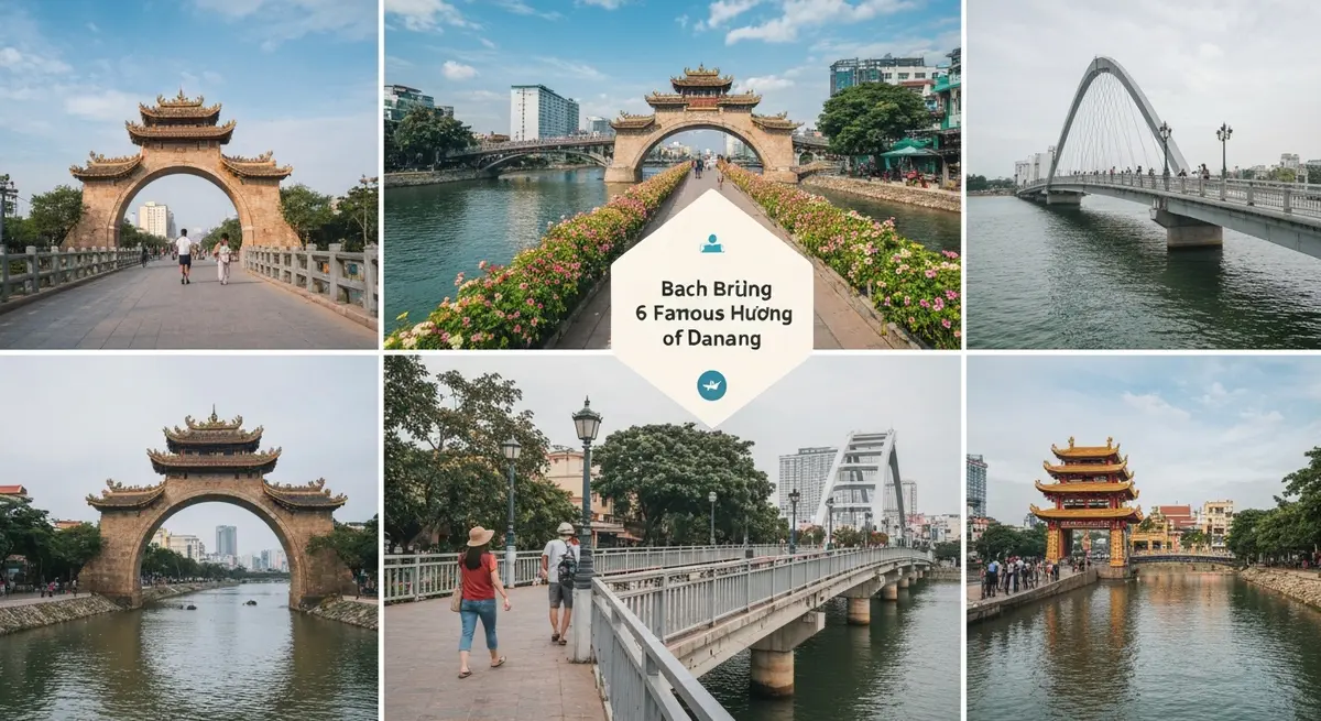Itinerary to explore 6 bridges in Da Nang in one day, check-in map of famous bridges along Han River