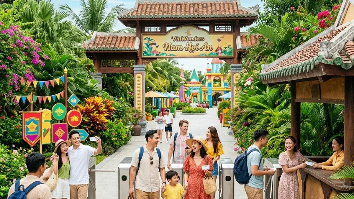 Phố cổ Hội An với đèn lồng và kiến trúc cổ — Giá Vé VinWonders Nam Hội An 2026: Mua tiết kiệm nhất Ở Đ