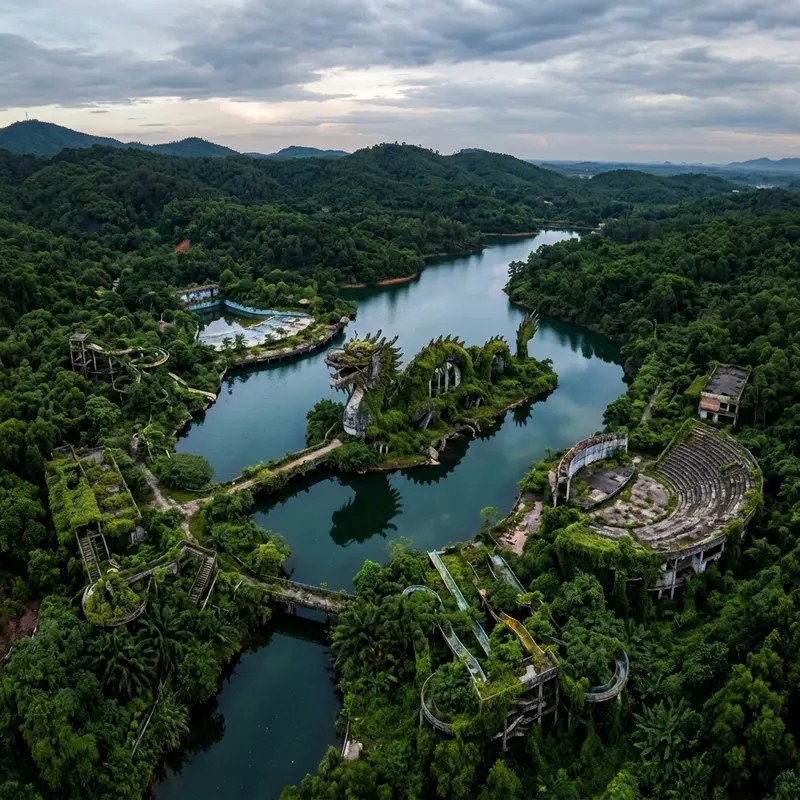 探索越南順化被遺棄的詭異水上樂園