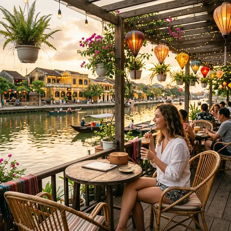 Cà phê ven sông Thu Bồn — trải nghiệm sáng đặc trưng của Hội An