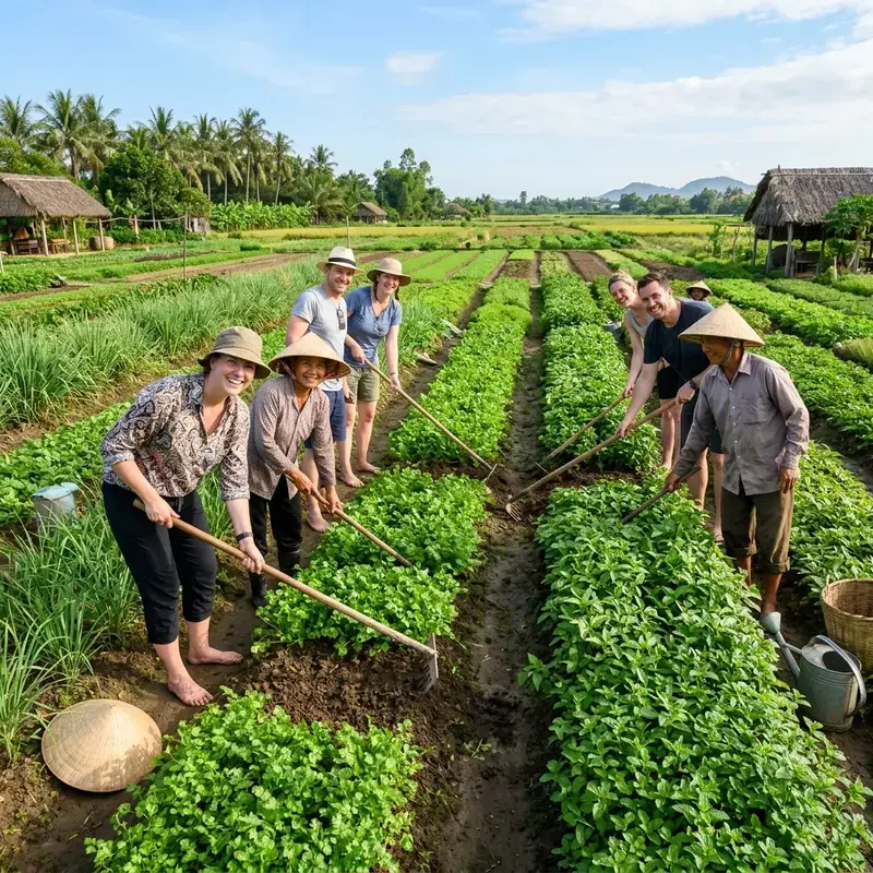 Làng rau Trà Quế — trải nghiệm nông nghiệp hữu cơ truyền thống