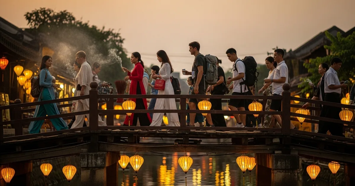 Chùa Cầu Hội An yên bình trong buổi chiều