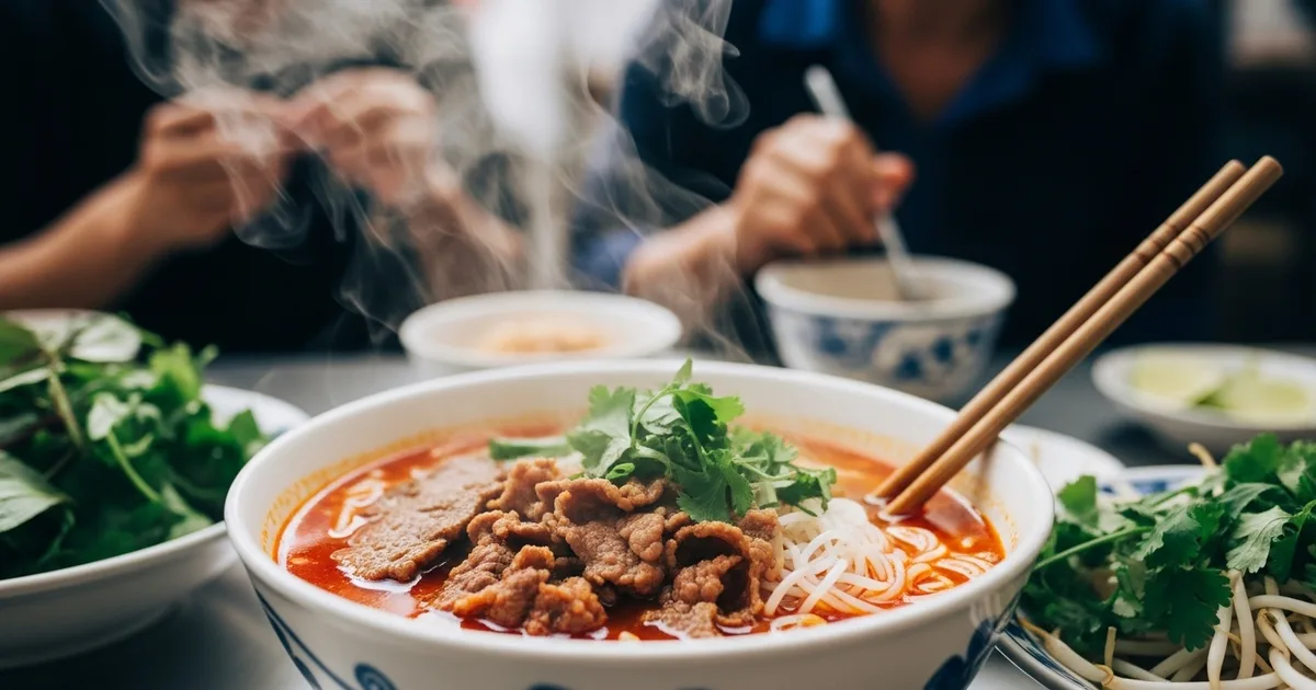 Tô Bún Bò Huế đậm đà hương vị cay nồng