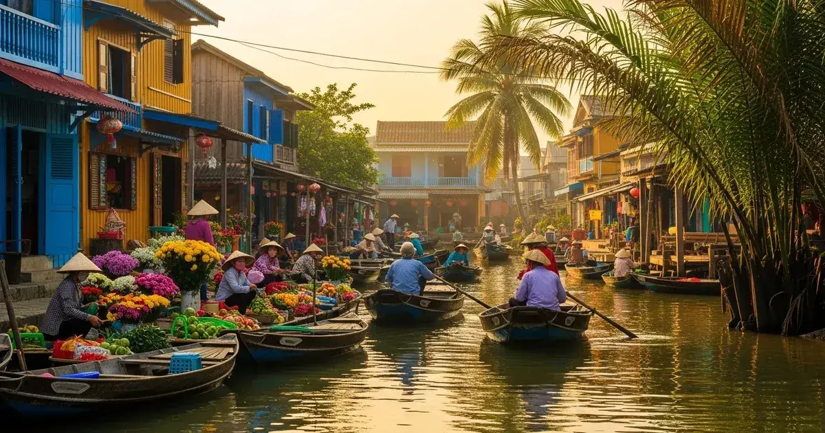 Làng Hương Thủy Xuân rực rỡ sắc màu