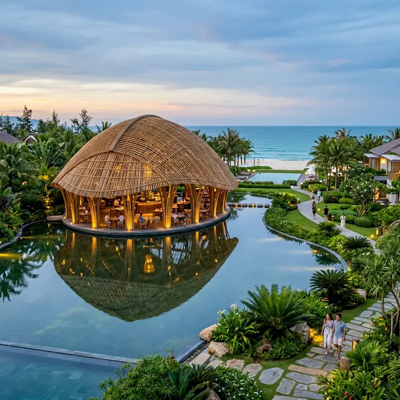 Hồ bơi 4 mùa tuyệt đẹp nhìn ra đại dương tại Shilla Monogram Quangnam Danang