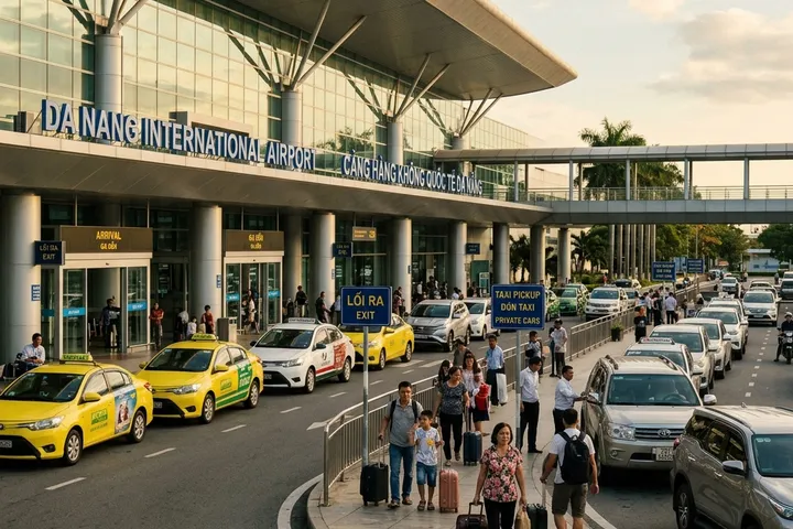 Taxi touts and ride-hailing app surge pricing at Da Nang Airport to be aware of