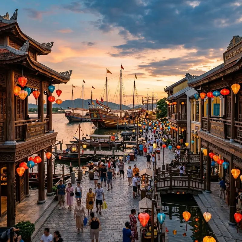 Cảng Giao Thoa VinWonders Nam Hội An — kiến trúc phố cổ tái hiện
