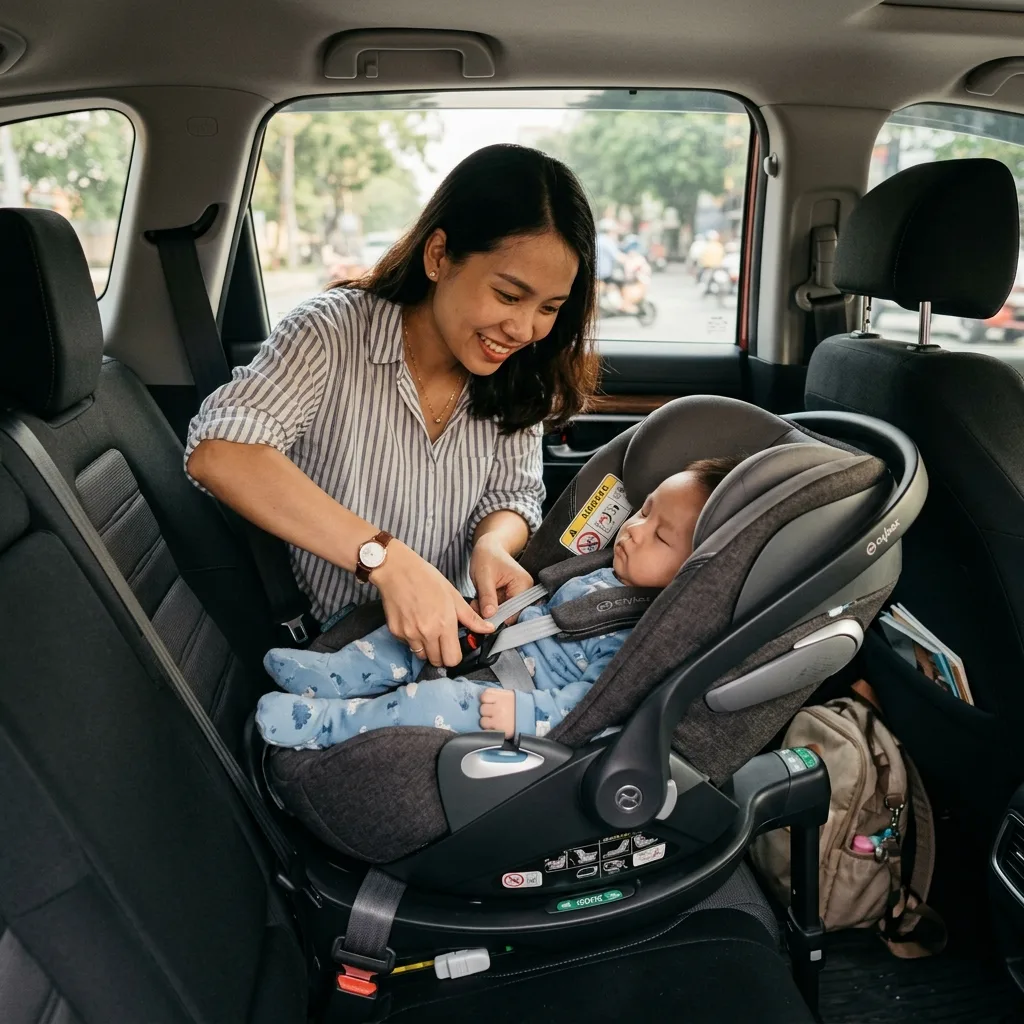 Actual illustrative image for Da Nang family car rental with infants