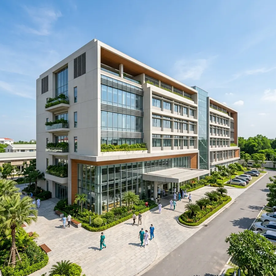 The modern and professional campus of Hue Central Hospital