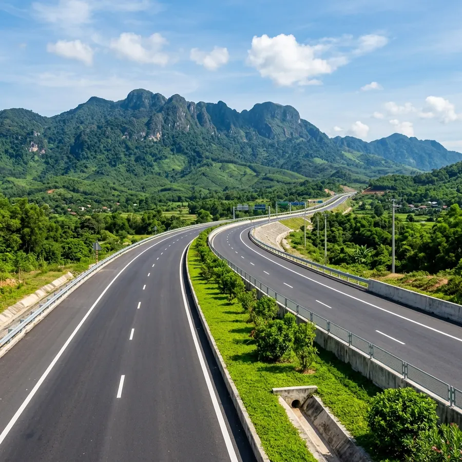 Central Vietnam highway is clear