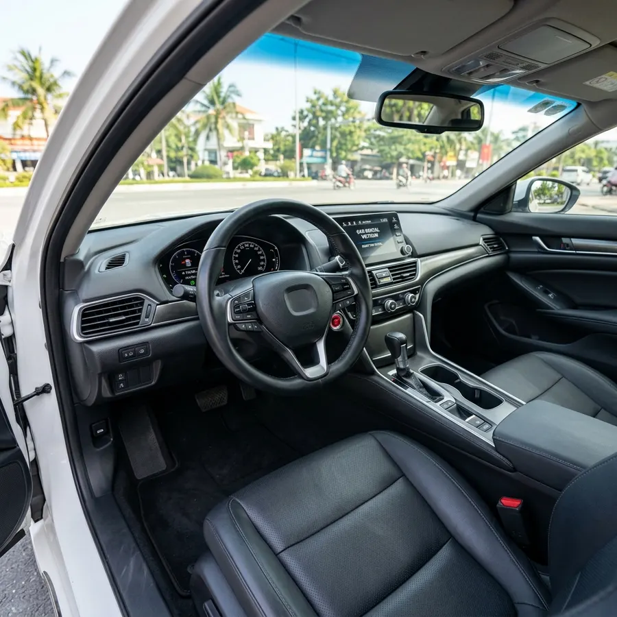 Clean car interior ready for handover