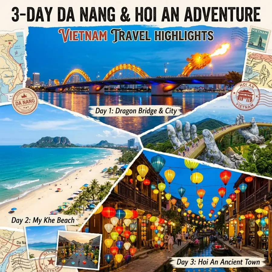 Da Nang - Hoi An 3 Days 2 Nights Travel Itinerary 2026 — Faifo Express