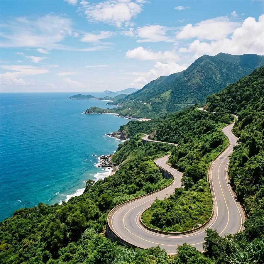 Hải Vân Pass coastal road, the most beautiful in Vietnam