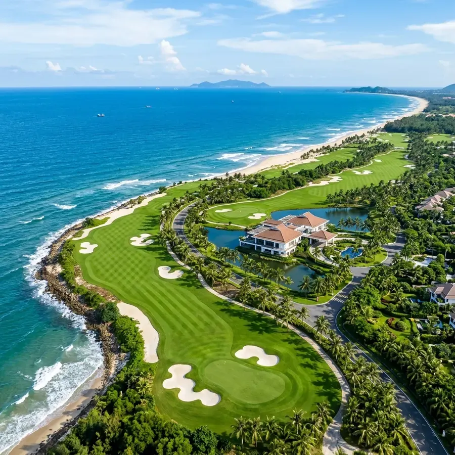 BRG Da Nang golf course from above