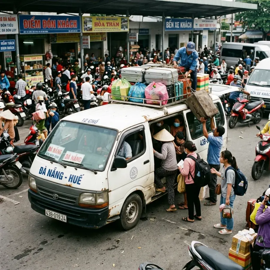 Actual illustration for Da Nang Hoi An shared ride experience