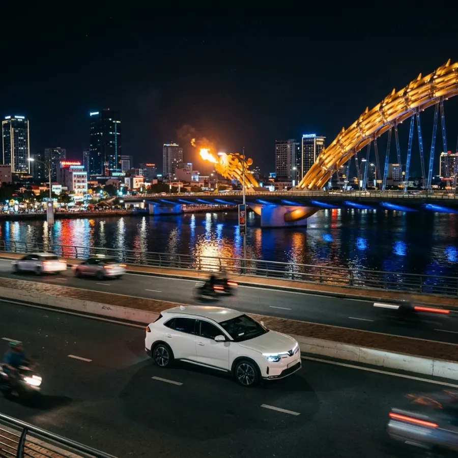 Rent VinFast VF5, VF8 Electric Cars in Da Nang: A New Experience