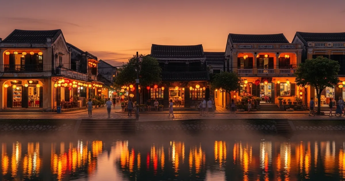 Phố cổ Hội An về đêm rực rỡ đèn lồng