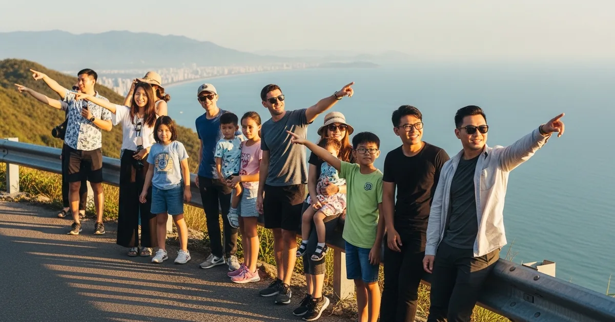Đèo Hải Vân nhìn từ trên cao