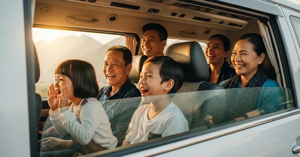 Gia đình du lịch Bà Nà Hills từ Hội An