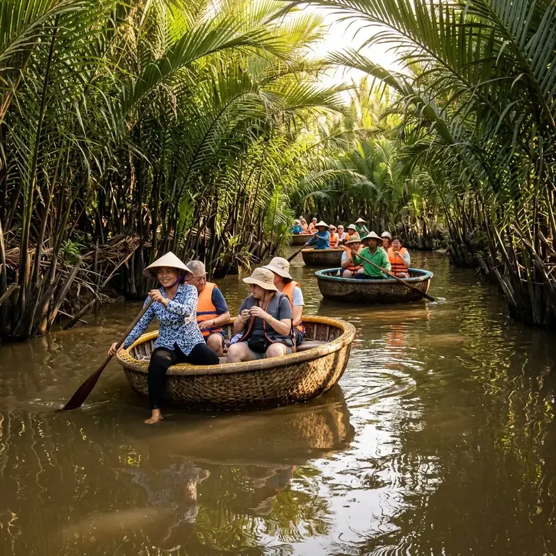 Rừng Dừa Bảy Mẫu — trải nghiệm chèo thúng độc đáo của Hội An
