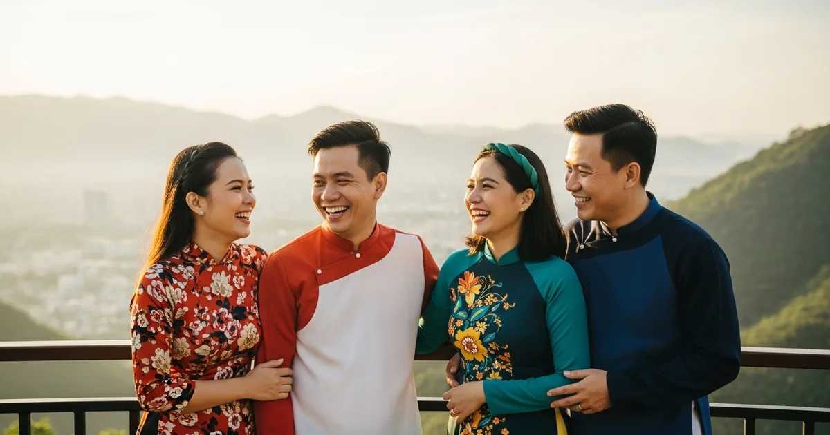 Gia đình du lịch tại điểm đến miền Trung Việt Nam