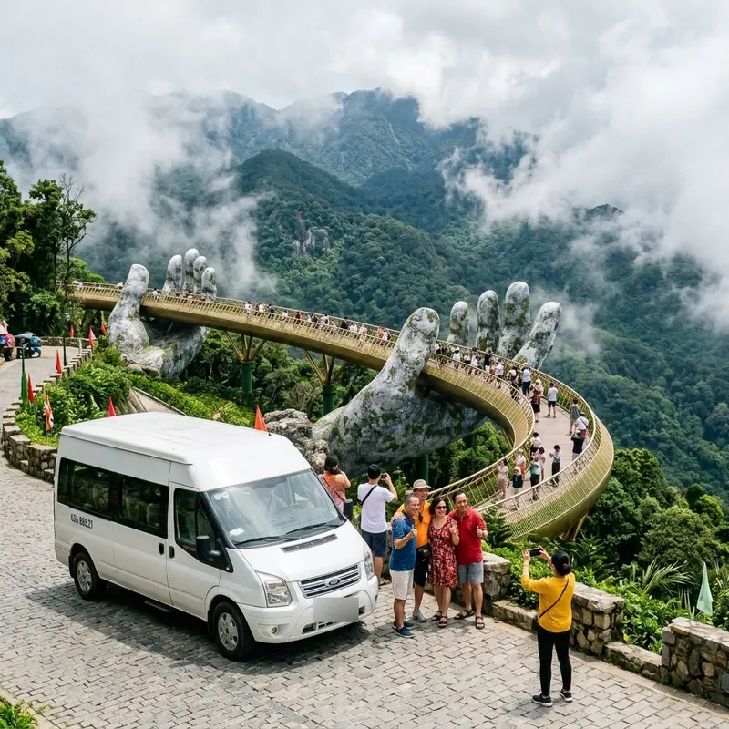 Thuê xe du lịch giá rẻ đi Bà Nà Hills từ Đà Nẵng