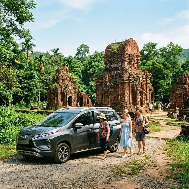 Thuê xe tour giá rẻ đi Thánh địa Mỹ Sơn từ Hội An